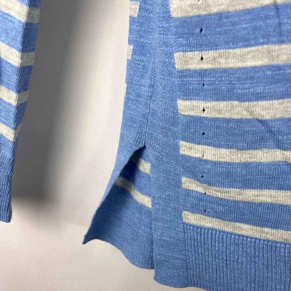 Vineyard Vines Relaxed Striped Cotton Sweater - Picture 8 of 10